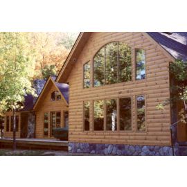 2 x 8 Smooth Quarter Log Pine w/Custom Trim