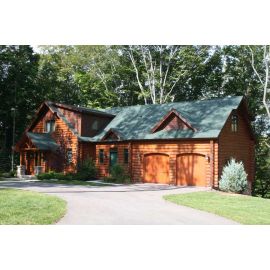 3x8 Half Log Siding Home