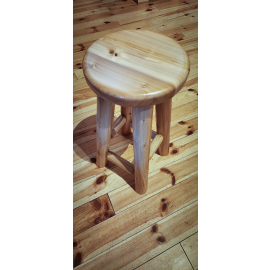 Cedar log Stool 30"