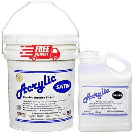 Perma-Chink Lifeline Acrylic-Clear Interior Wood Finish (5 Gallon)