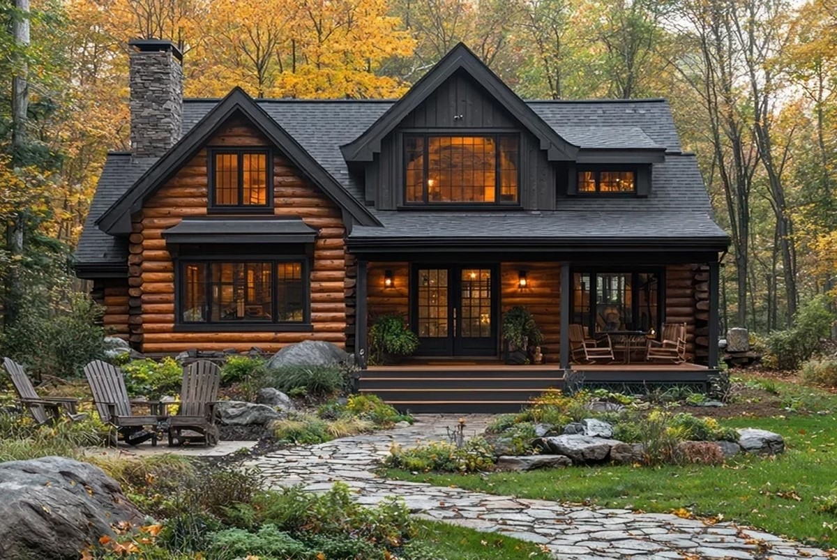 Quarter Log Siding Is The Economical Choice For Log Homes