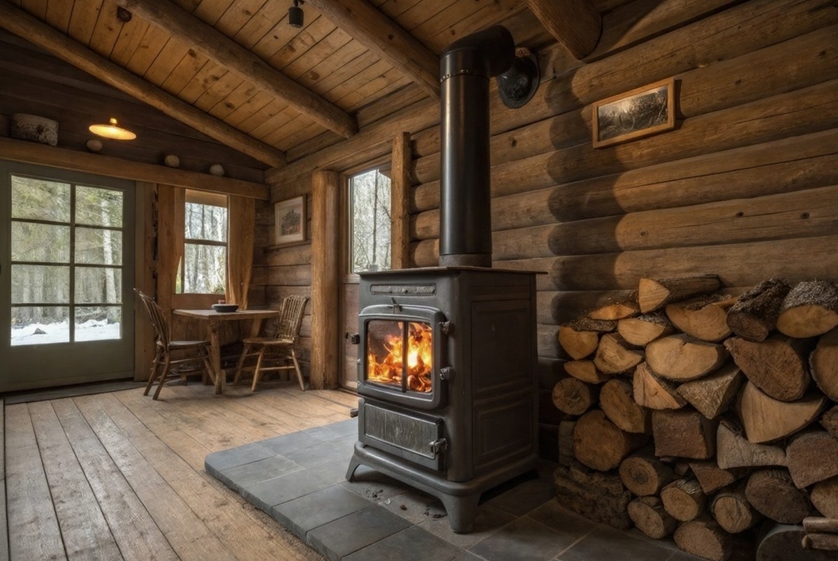How To Install A Wood-Burning Stove In A Log Cabin