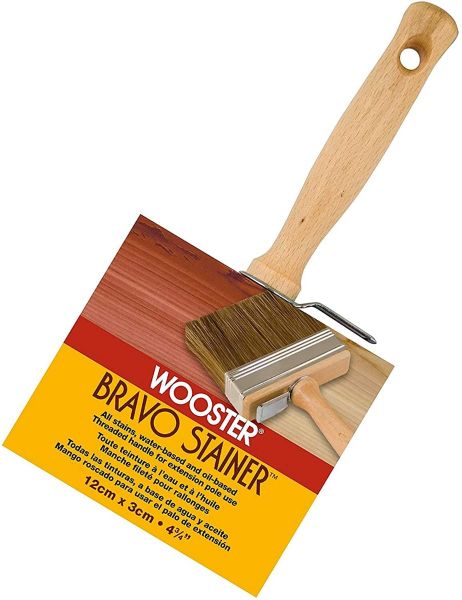 Wooster Brush F5119-4 3/4 Bravo Stainer Bristle/Polyester Stain Brush